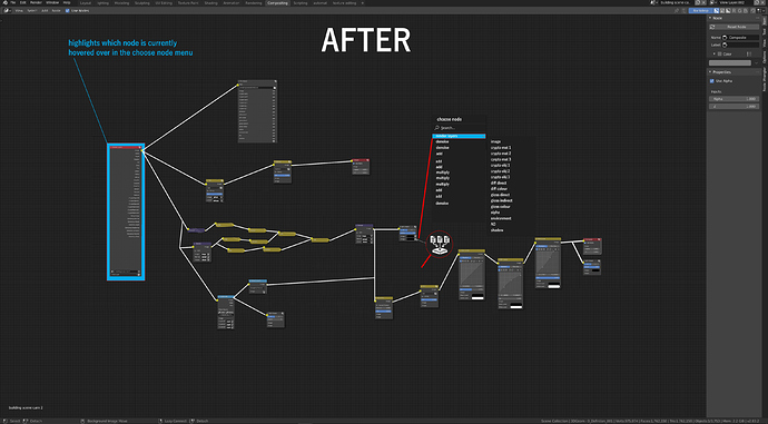 node wire improvements after