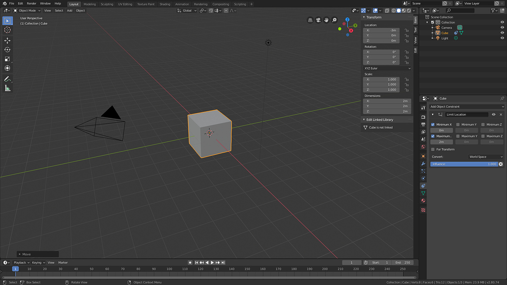 blender 2.8 limit selection to visible