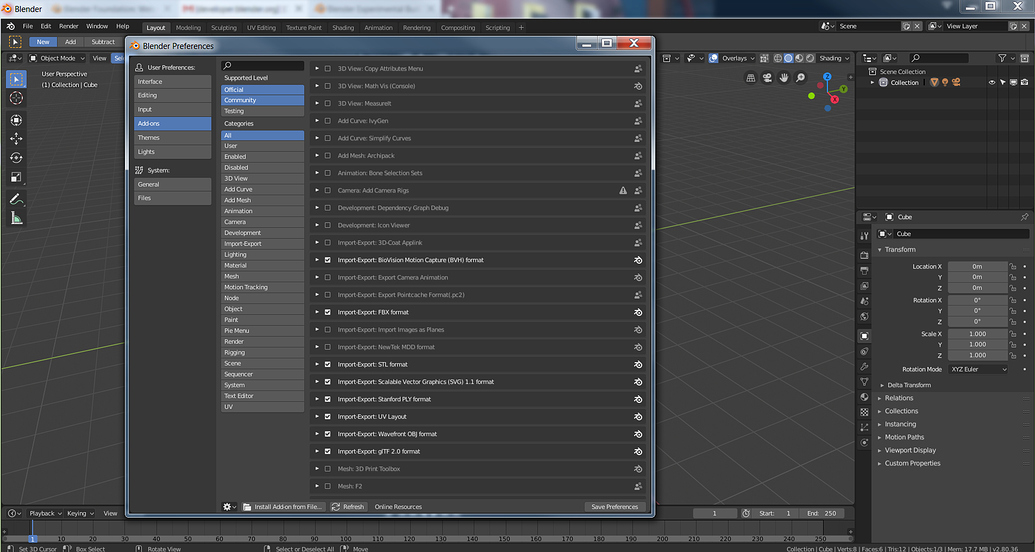 Missing Addons In Blender 2.8 - Building Blender - Developer Forum