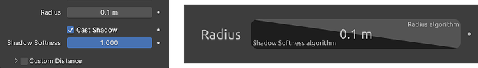 Shadow Softness + visual code