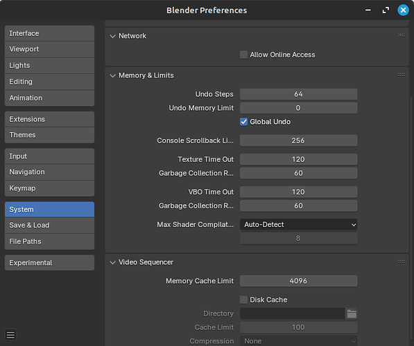 Preferences - Max Shaders Compilation - refinement (GIMP mock-up)