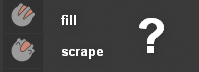scrape and fill