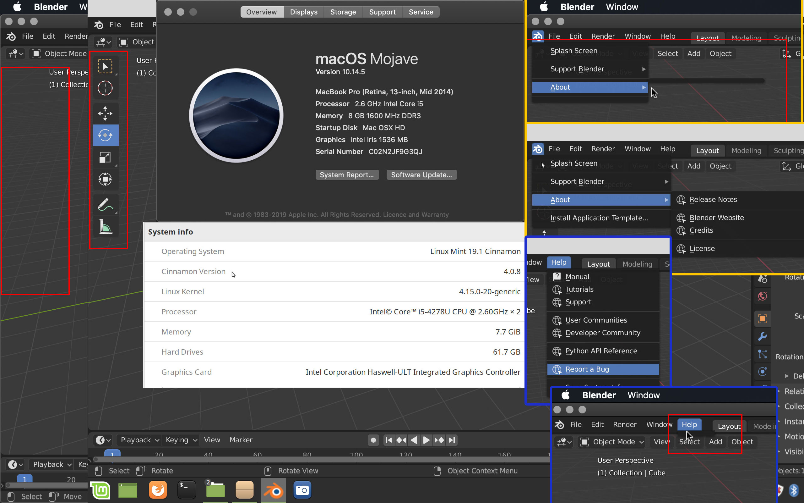 Blender 2.80 works on Macbook pro Linux mint but not on pro macOS - Blender Development - Blender Developer