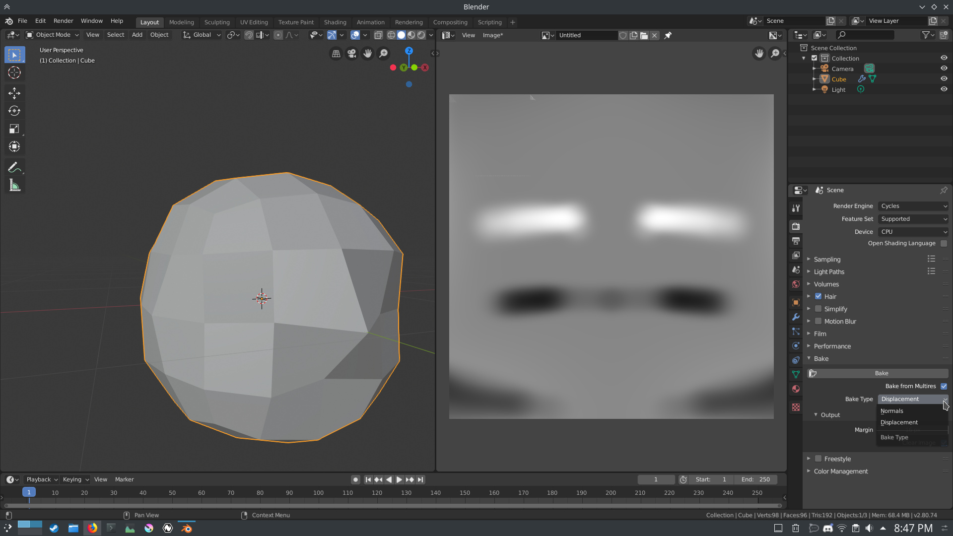 How Can We Bake Displacement On 2 8 User Feedback Blender Developer Talk