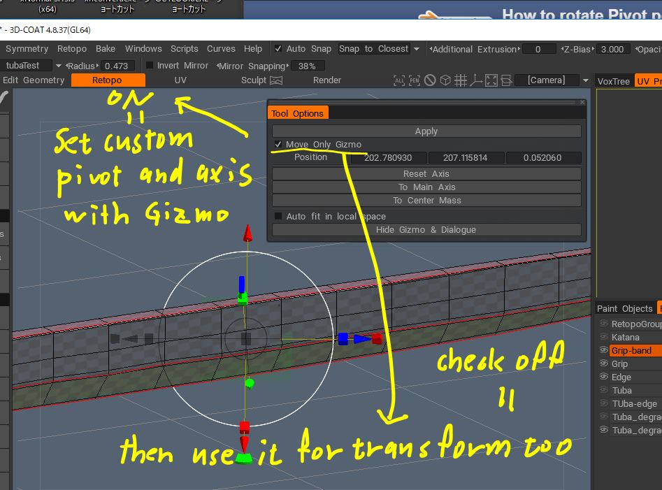 Dial correct convergence How to rotate Pivot point - User Feedback - Blender Developer Talk