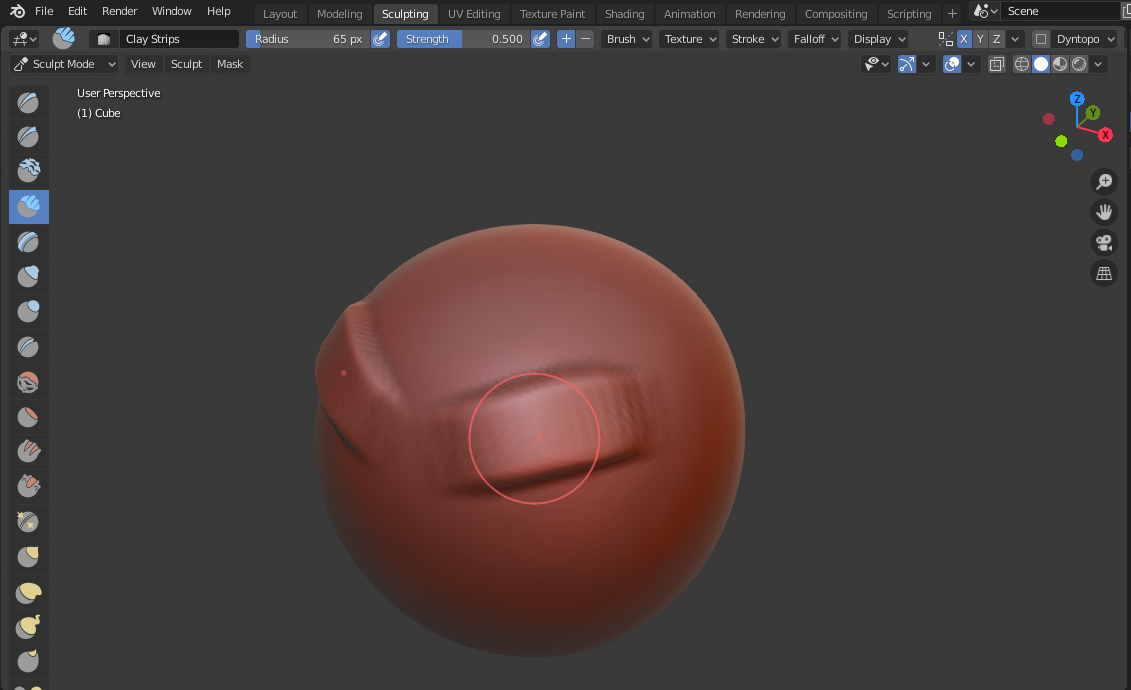 Option To Disable The Small Dot In The 3d Guide For The Sculpt