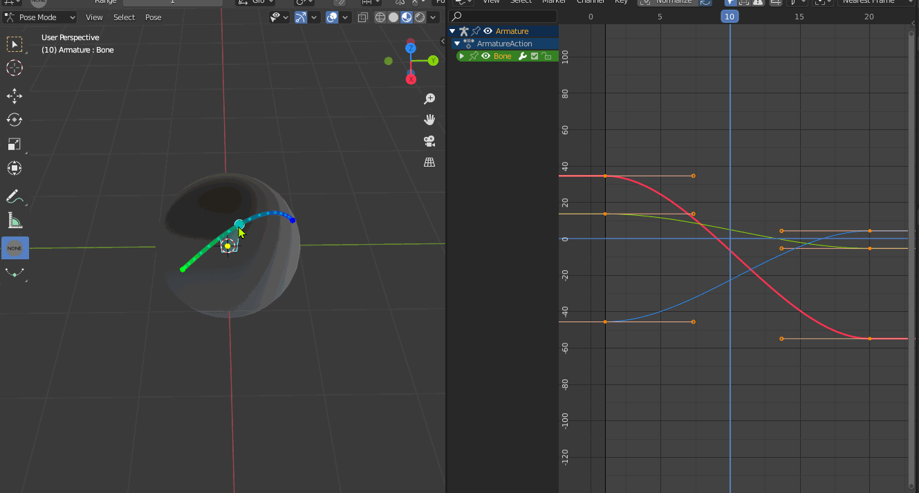 rotation visualizer and interp editor