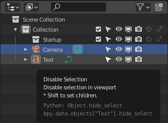 Disable Selection