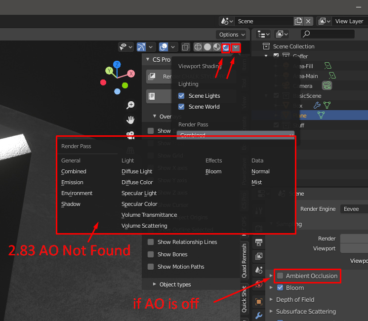 Issue with Blender 2.83 vs 2.82 AO: Is this a bug? - Blender Development -  Developer Forum