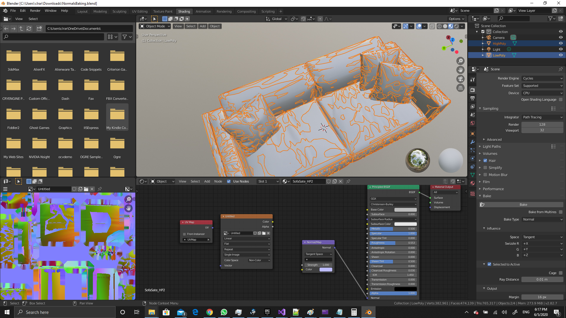 Issue baking normal map with High and Low poly. Please help - Archive -  Developer Forum