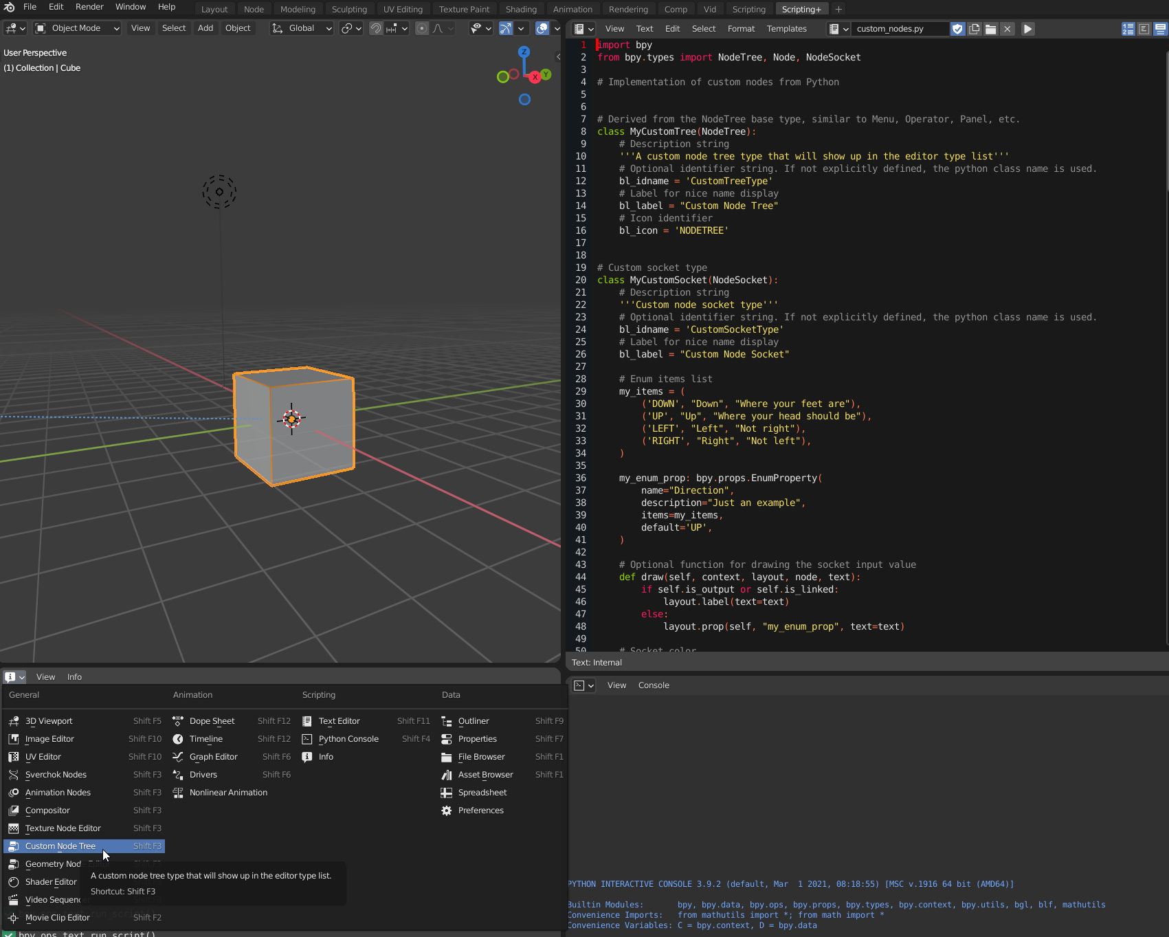 Blender scripting