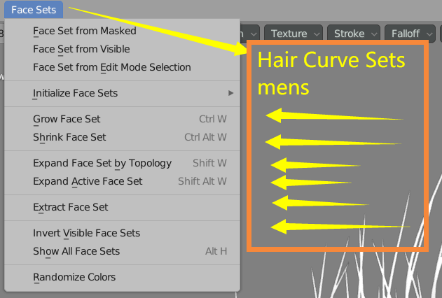 Hair Curve select & Sets Tools