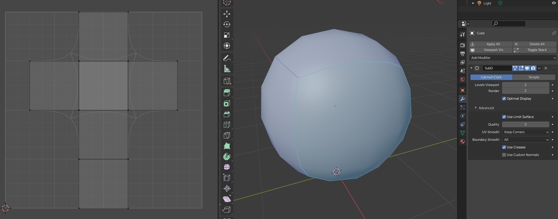 Subdivision surface in Blender 2.8 behave different compared to Maya ...