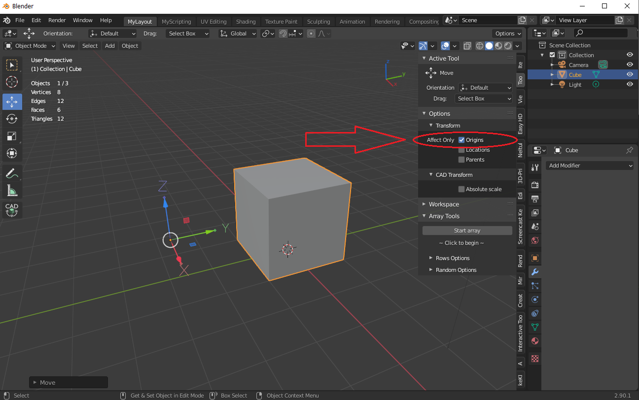 how to move in blender